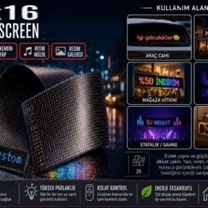 96X16 ESNEK PİKSEL LED EKRAN