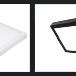 18W SIVA ÜSTÜ LED PANEL KARE SİYAH BEYAZ