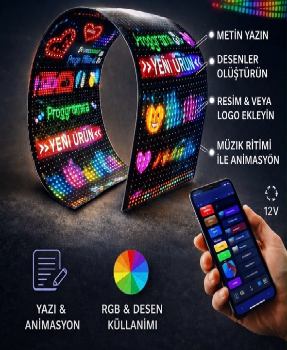 ESNEK PİKSEL LED EKRAN