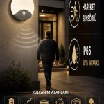 LEDLİ SENSÖRLÜ DIŞ MEKAN DUVAR APLİK