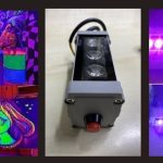 9W ULTRAVİYOLE UV LED WALLWASHER BOYA KURUTMALI 10CM ANAHTARLI