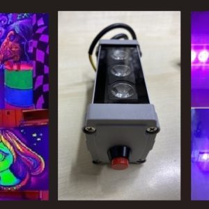 9W ULTRAVİYOLE UV LED WALLWASHER BOYA KURUTMALI 10CM ANAHTARLI