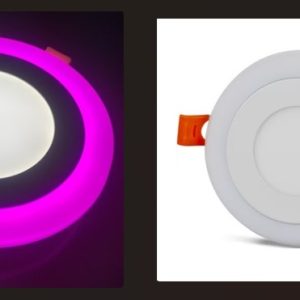 9W 3RENKLİ LED PANEL PEMBE