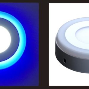 9W SIVA ÜSTÜ 3RENKLİ LED PANEL MAVİ