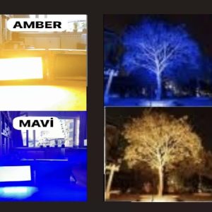 50W LED PROJEKTÖR MAVİ YEŞİL KIRMIZI AMBER