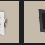 7W LED SPOT KARE SİYAH BEYAZ