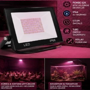 100W BİTKİ YETİŞTİRME FULL SPECTRUM GROW LED PROJEKTÖR